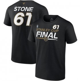 Wholesale Cheap Men\'s Vegas Golden Knights #61 Mark Stone Black 2023 Stanley Cup Final Authentic Pro Name & Number T-Shirt