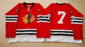 Wholesale Cheap Mitchell And Ness 1960-61 Blackhawks #7 Chris Chelios Red Stitched NHL Jersey