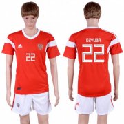 Wholesale Cheap Russia #22 Dzyuba Home Soccer Country Jersey