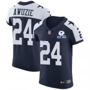 Wholesale Cheap Nike Cowboys #24 Chidobe Awuzie Navy Blue Thanksgiving Men's Stitched With Established In 1960 Patch NFL Vapor Untouchable Throwback Elite Jersey