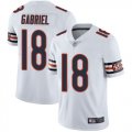 Wholesale Cheap Nike Bears #18 Taylor Gabriel White Men's Stitched NFL Vapor Untouchable Limited Jersey