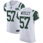 Wholesale Cheap Nike Jets #57 C.J. Mosley White Men's Stitched NFL Vapor Untouchable Elite Jersey