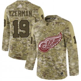 Wholesale Cheap Adidas Red Wings #19 Steve Yzerman Camo Authentic Stitched NHL Jersey