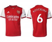 Wholesale Cheap Men 2021-2022 Club Arsenal home aaa version red 6 Soccer Jersey