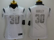 Wholesale Cheap Nike Rams #30 Todd Gurley White Women's Stitched NFL Limited Platinum Jersey