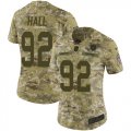 Wholesale Cheap Nike Raiders #92 P.J. Hall Camo Women's Stitched NFL Limited 2018 Salute to Service Jersey