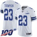 Wholesale Cheap Nike Cowboys #23 Darian Thompson White Men's Stitched With Established In 1960 Patch NFL 100th Season Vapor Untouchable Limited Jersey