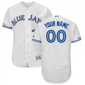 Wholesale Cheap Toronto Blue Jays Majestic Home Flex Base Authentic Collection Custom Jersey White