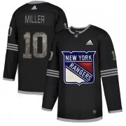 Wholesale Cheap Adidas Rangers #10 J. T. Miller Black Authentic Classic Stitched NHL Jersey
