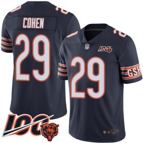 Wholesale Cheap Nike Bears #29 Tarik Cohen Navy Blue Team Color Youth Stitched NFL 100th Season Vapor Limited Jersey