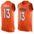 Wholesale Cheap Nike Broncos #13 KJ Hamler Orange Team Color Men's Stitched NFL Limited Tank Top Jersey