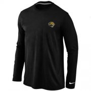 Wholesale Cheap Nike Jacksonville Jaguars Sideline Legend Authentic Logo Long Sleeve T-Shirt Black