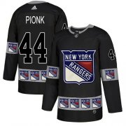 Wholesale Cheap Adidas Rangers #44 Neal Pionk Black Authentic Team Logo Fashion Stitched NHL Jersey