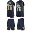 Wholesale Cheap Nike Rams #76 Orlando Pace Navy Blue Team Color Men's Stitched NFL Limited Tank Top Suit Jersey