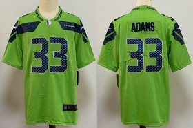 Wholesale Cheap Men\'s Seattle Seahawks #33 Jamal Adams Green 2020 Vapor Untouchable Stitched NFL Nike Limited Jersey