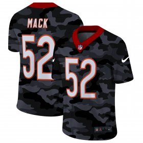 Cheap Chicago Bears #52 Khalil Mack Men\'s Nike 2020 Black CAMO Vapor Untouchable Limited Stitched NFL Jersey