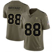 Wholesale Cheap Nike Saints #88 Dez Bryant Olive Men's Stitched NFL Limited 2017 Salute To Service Jersey