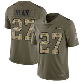 Wholesale Cheap Nike Seahawks #27 Marquise Blair Olive/Camo Men\'s Stitched NFL Limited 2017 Salute To Service Jersey
