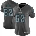 Wholesale Cheap Nike Eagles #62 Jason Kelce Gray Static Women's Stitched NFL Vapor Untouchable Limited Jersey