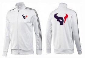 Wholesale Cheap NFL Houston Texans Team Logo Jacket White_3