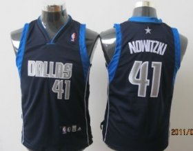 Cheap Dallas Mavericks #41 Nowitzki Navy Blue Kids Jersey