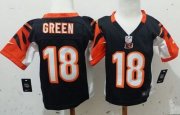 Wholesale Cheap Toddler Nike Bengals #18 A.J. Green Black Team Color Stitched NFL Elite Jersey