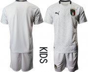 Wholesale Cheap Youth 2021 European Cup Italy away white Soccer Jersey