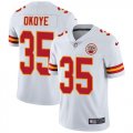 Wholesale Cheap Nike Chiefs #35 Christian Okoye White Men's Stitched NFL Vapor Untouchable Limited Jersey