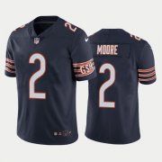 Cheap Men's Chicago Bears #2 D.J. Moore Navy Vapor Untouchable Stitched Football Jersey