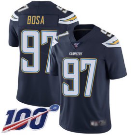 Wholesale Cheap Nike Chargers #97 Joey Bosa Navy Blue Team Color Men\'s Stitched NFL 100th Season Vapor Limited Jersey