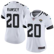 Wholesale Cheap Nike Jaguars #20 Jalen Ramsey White Women's Stitched NFL Vapor Untouchable Limited Jersey