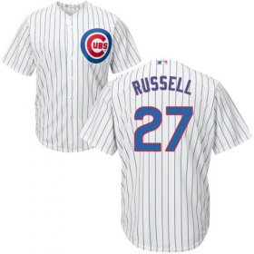 Wholesale Cheap Cubs #27 Addison Russell White Home Stitched Youth MLB Jersey