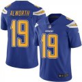 Wholesale Cheap Nike Chargers #19 Lance Alworth Electric Blue Men's Stitched NFL Limited Rush Jersey