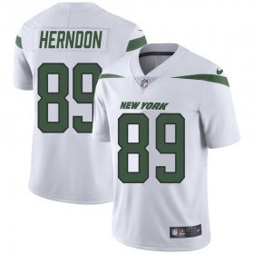 Wholesale Cheap Nike Jets #89 Chris Herndon White Youth Stitched NFL Vapor Untouchable Limited Jersey
