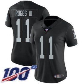 Wholesale Cheap Nike Raiders #11 Henry Ruggs III Black Team Color Women\'s Stitched NFL 100th Season Vapor Untouchable Limited Jersey