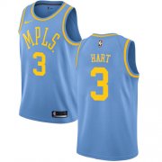Wholesale Cheap Men's Los Angeles Lakers #3 Josh Hart Blue Nike NBA Hardwood Classics Authentic Jersey
