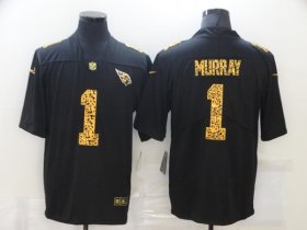 Cheap Men\'s Arizona Cardinals #1 Kyler Murray 2020 Black Leopard Print Fashion Limited Stitched Jersey