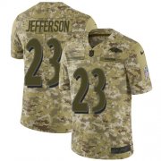 Wholesale Cheap Nike Ravens #23 Tony Jefferson Camo Men's Stitched NFL Limited 2018 Salute To Service Jersey