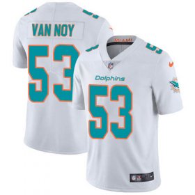 Wholesale Cheap Nike Dolphins #53 Kyle Van Noy White Men\'s Stitched NFL Vapor Untouchable Limited Jersey