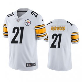 Wholesale Cheap Men\'s Pittsburgh Steelers #21 Tre Norwood White Vapor Untouchable Limited Stitched Jersey