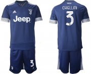 Wholesale Cheap Men 2020-2021 club Juventus away 3 blue Soccer Jerseys