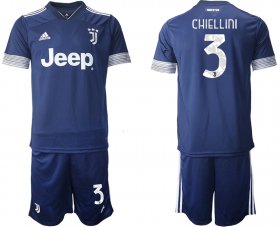 Wholesale Cheap Men 2020-2021 club Juventus away 3 blue Soccer Jerseys