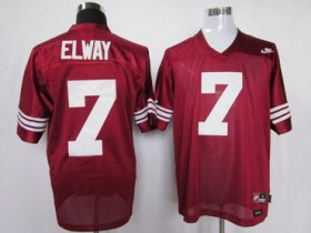 Wholesale Cheap Stanford Cardinals 7 Elway Red Jerseys