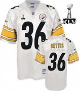 Wholesale Cheap Steelers #36 Jerome Bettis White Super Bowl XLV Stitched NFL Jersey