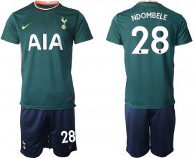 Wholesale Cheap Men 2020-2021 club Tottenham Hotspur away 28 green Soccer Jerseys