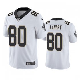 Wholesale Cheap Men\'s New Orleans Saints #80 Jarvis Landry White Limited Stitched Jersey