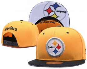 Wholesale Cheap NFL Pittsburgh Steelers Team Logo Snapback Adjustable Hat