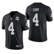 Wholesale Cheap Las Vegas Raiders #4 Derek Carr Men's Nike 2020 Inaugural Season Vapor Limited NFL Jersey Black