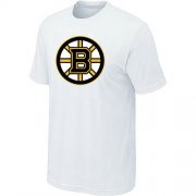 Wholesale Cheap Boston Bruins Big & Tall Logo White NHL T-Shirt