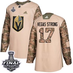 Wholesale Cheap Adidas Golden Knights #17 Vegas Strong Camo Authentic 2017 Veterans Day 2018 Stanley Cup Final Stitched Youth NHL Jersey